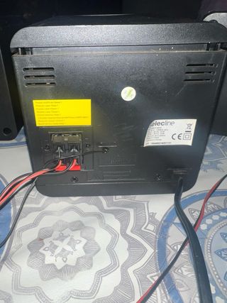 Reproductor CD Selecline Negro con altavoces