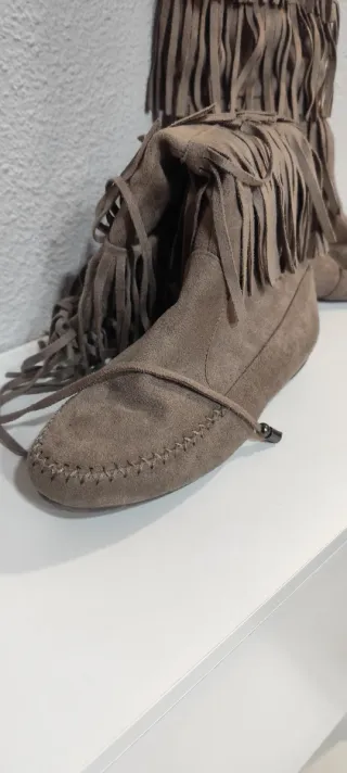 Botas altas de ante