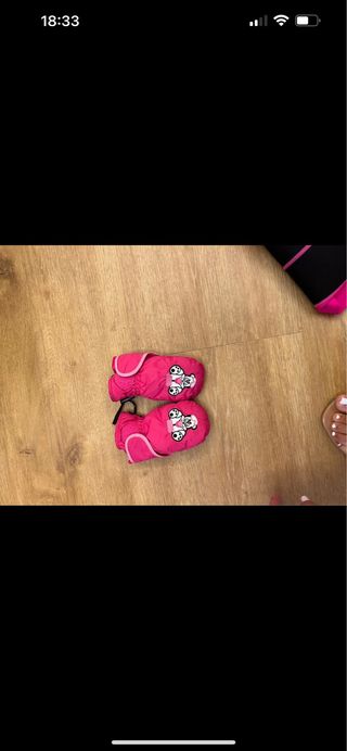 Guantes nieve niña talla 3 años