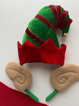 Diadema Elfo Navideño con Orejas y Gorro 