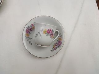 5 Tazas de Café de Porcelana Europea