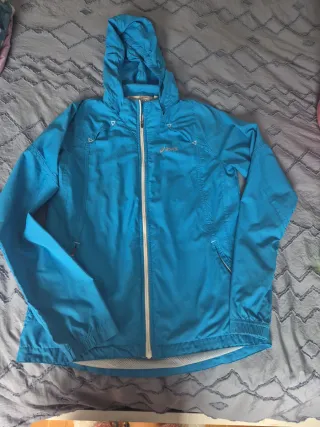 Giacca a vento/corsa Asics blu
