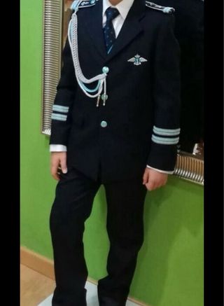 Traje de comunión azul