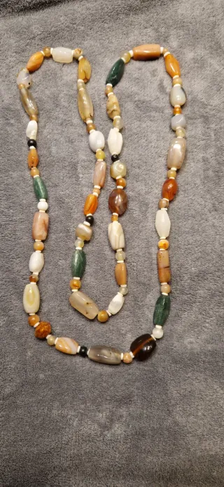 Collana vintage pietre multicolore