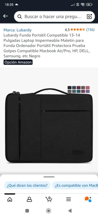 Funda portátil Lubardy 13-14 impermeable