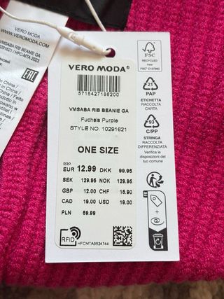 Berretto Vero Moda fucsia 