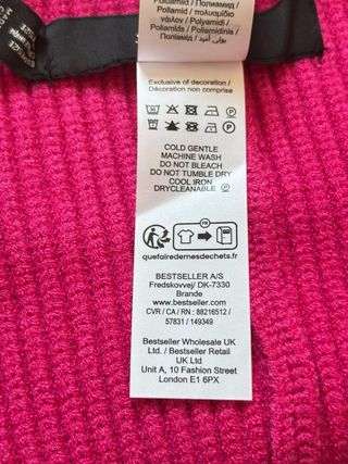 Berretto Vero Moda fucsia 
