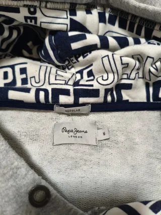 SUDADERA PEPE JEANS GRIS TALLA M