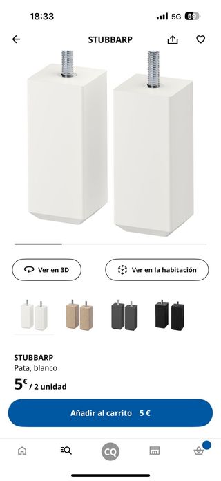 Mueble Besta blanco con puerta Studsviken