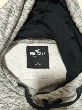 Sudadera Hollister Gris Talla S