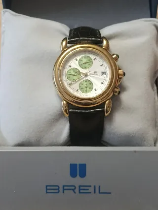 Reloj Breil Caballero Cronógrafo Dorado Nuevo