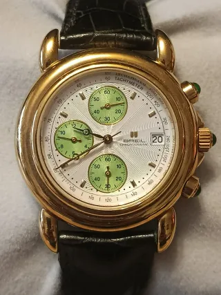 Reloj Breil Caballero Cronógrafo Dorado Nuevo