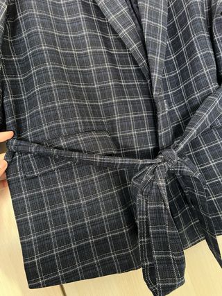 Americana cuadros azul Talla 50