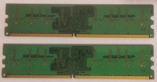 2 Módulos Kingston KVR667D2N5/512 DDR2 512MB RAM