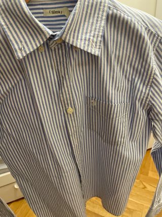 Camisa Rayas Azul Sfera T 11/12 Años