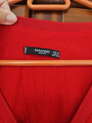 Camisa roja manga larga