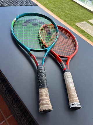 Raquetas de tenis HEAD y Wilson