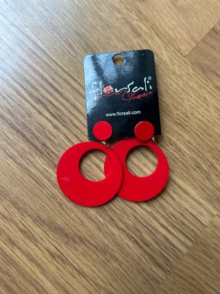 Pendientes Flamenco Rojos Florsali