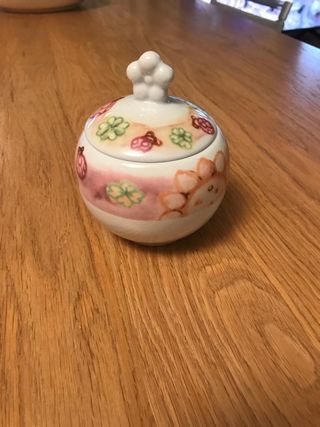 Zuccheriera Thun in porcellana decorata