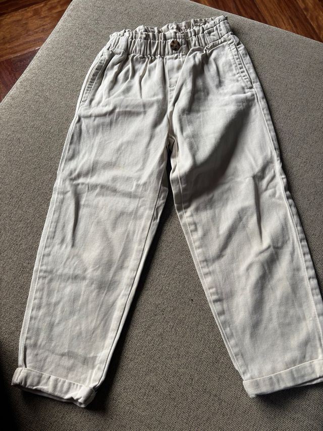 Pantalón chino infantil beige