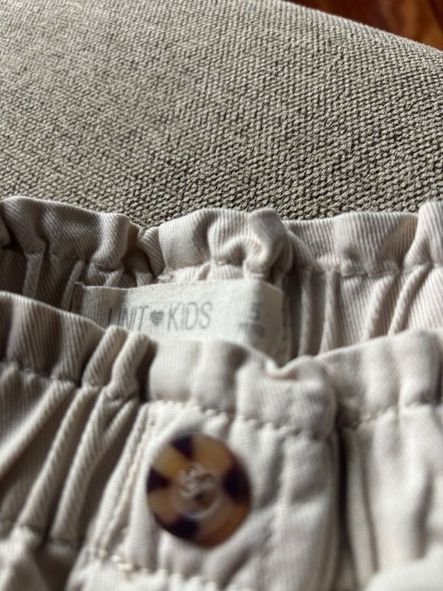 Pantalón chino infantil beige