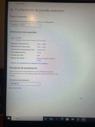 Pantalla Curva AOC Negra