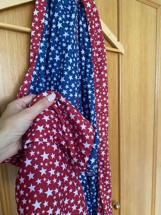 Fular reversible estampado estrellas