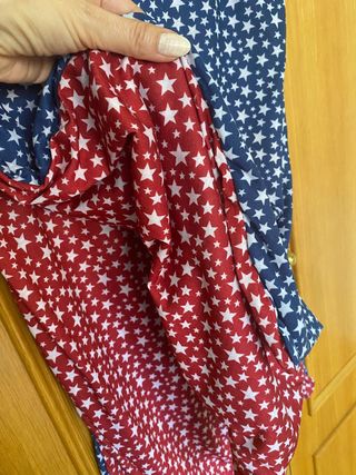 Fular reversible estampado estrellas
