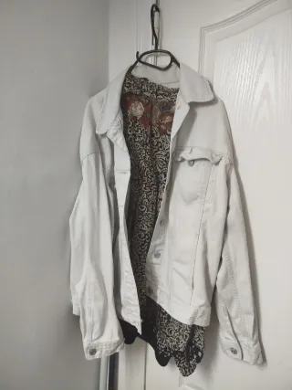 Chaqueta cruda mujer con bolsillos