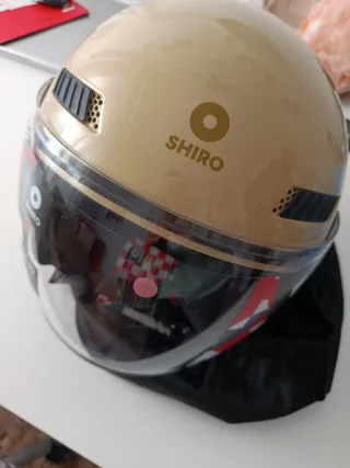 Casco Moto SHIRO Dorado
