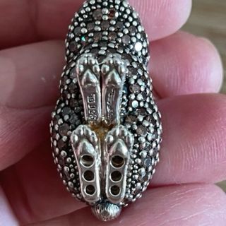 Thomas Sabo Charm Conejo Plata y Cristal Marrón