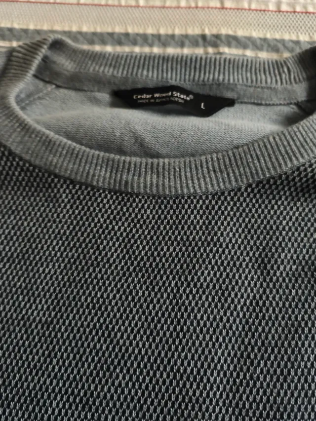 Jersey de punto gris - Talla L