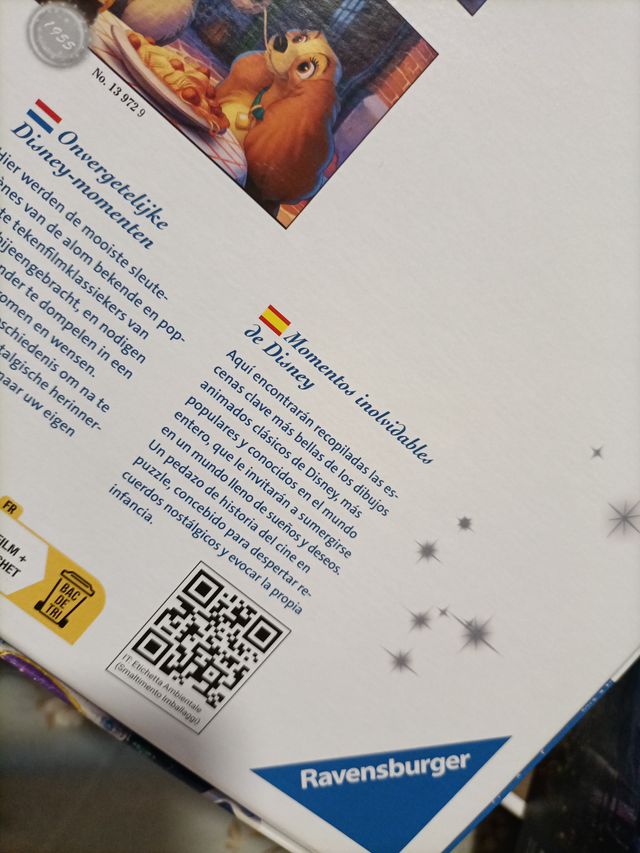 Puzzle Ravensburger Disney 1000 piezas