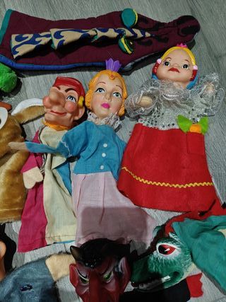 Lote de marionetas antiguas