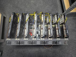 Rig Minería Cripto 8x RX 6600 ASRock