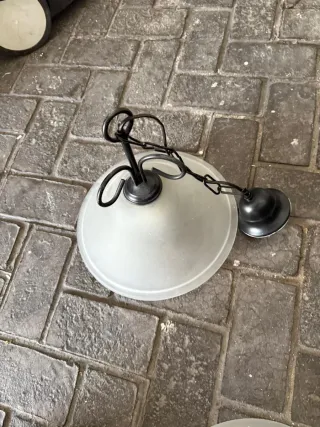 Lámpara de forja colgante