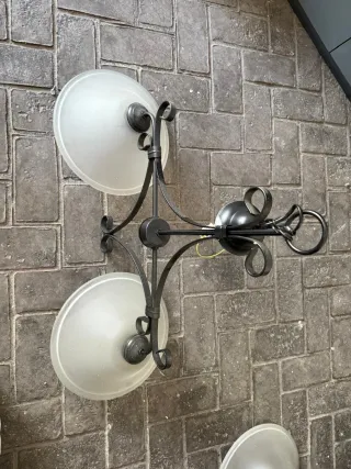 Lámpara de forja colgante