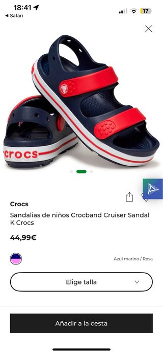 Sandalias Crocs Rosadas Niña