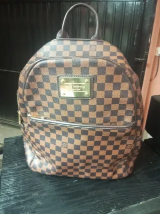 Mochila Louis Vuitton Marrón Damier