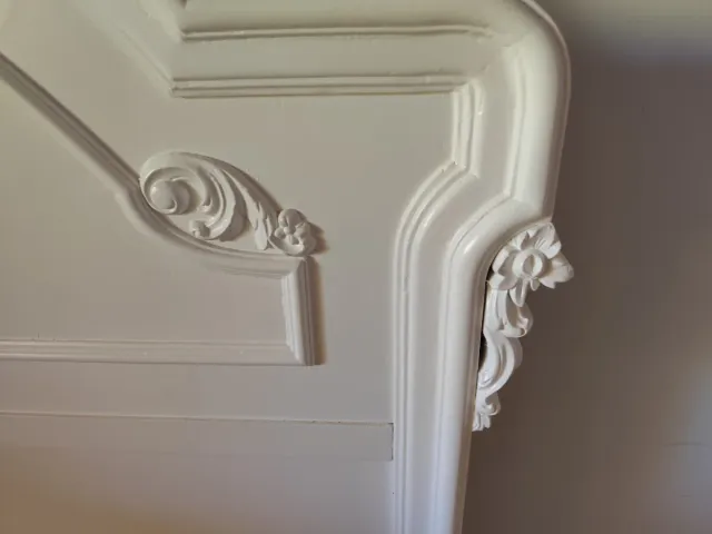 Cama Matrimonio Madera Tallada 1.50