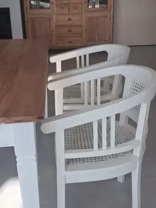 Poltrone in legno bianco (2 unità)