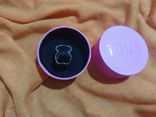Anillo Oso Tous Negro y Plateado