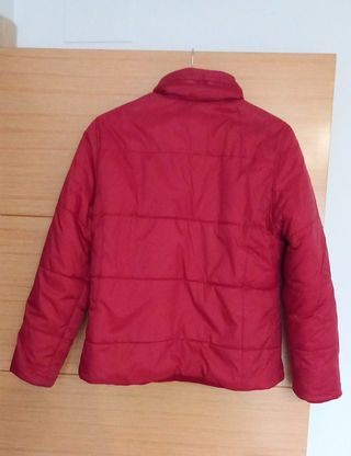 Anorak reversible rojo mujer