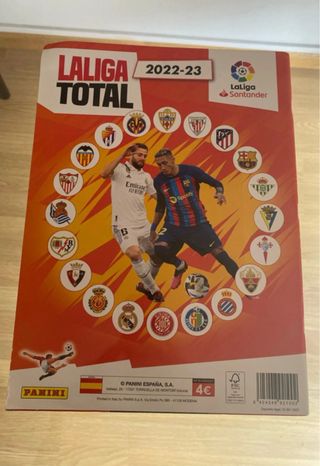 Álbum Panini LaLiga Total 2022-23 Incompleto
