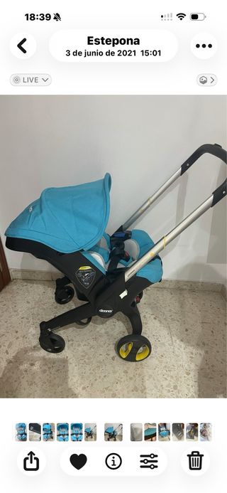 Doona Silla Paseo Convertible Cochecito Auto