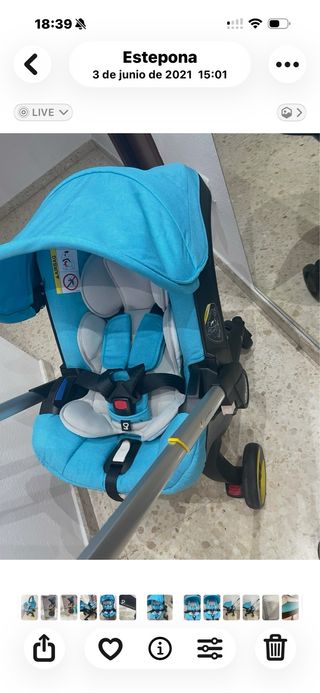 Doona Silla Paseo Convertible Cochecito Auto