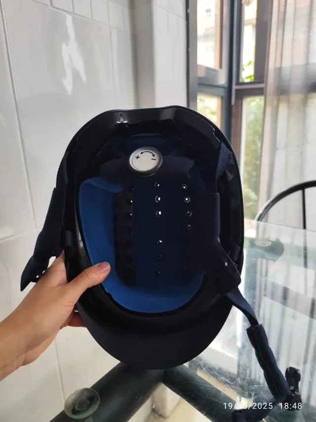 Casco hípica niño azul