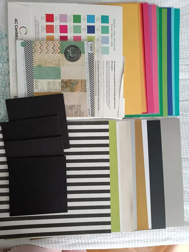 Lote Papeles Scrapbooking AC Cardstock