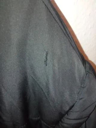 Abrigo acolchado Bershka negro talla M