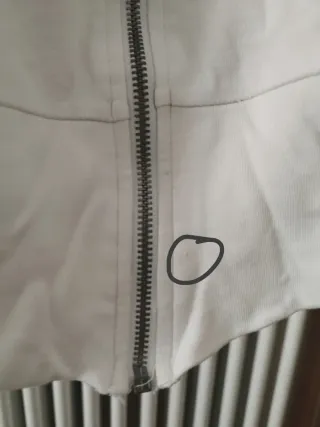 Felpa Terranova zip bianca